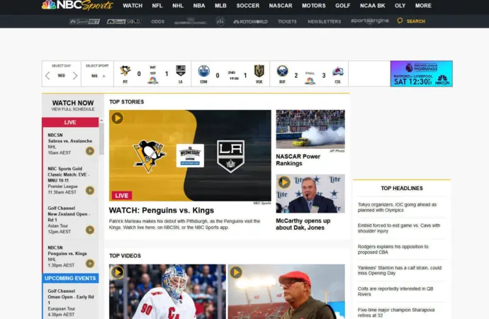NBC Sports: Coverage and Innovations in Sports Broadcasting