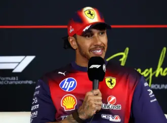 Charles Leclerc Battles Lewis Hamilton at the Chinese Grand Prix