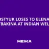 Elena Rybakina Advances Against Marta Kostyuk at Indian Wells