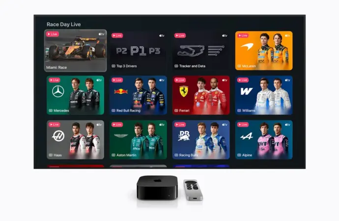 F1 TV Launches on Apple TV for 2026 Season