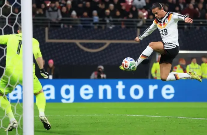 Leroy sané shines in world cup qualifier