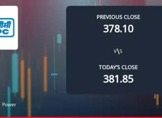 Ntpc experiences significant stock decline amid market fluctuations