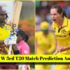 ऑस्ट्रेलिया महिलाएं बनाम वेस्ट इंडीज महिला: Australia Women vs West Indies Women: Who Will Prevail in the Third T20 Match?