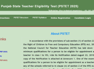 Pstet admit card 2026