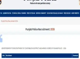 Punjab police recruitment 2026