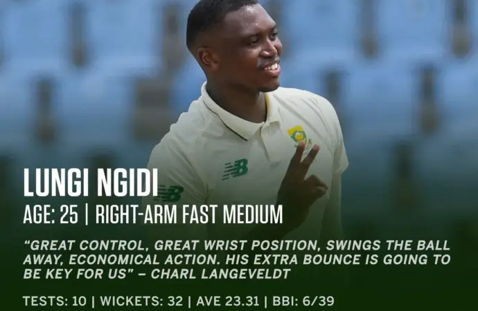 Lungi ngidi: How is  Performing in IPL 2026?