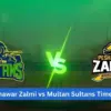 Peshawar zalmi vs multan sultans: What Happened in the  Match?