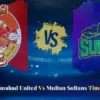 Pindiz vs multan sultans: What Happened in the  Match?