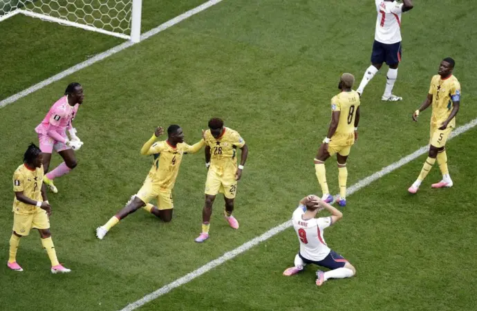 England held to goalless draw by Ghana in World Cup Group L