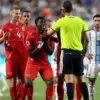 Kansas City: Breel Embolo sent off in World Cup quarter-final due to mistaken identity rule