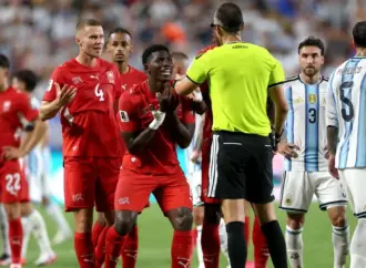 Kansas City: Breel Embolo sent off in World Cup quarter-final due to mistaken identity rule