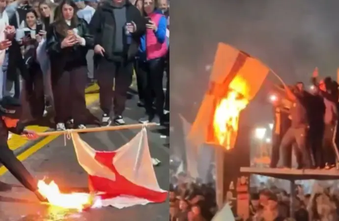 Fifa assessing reports after Argentina players display Falklands banner